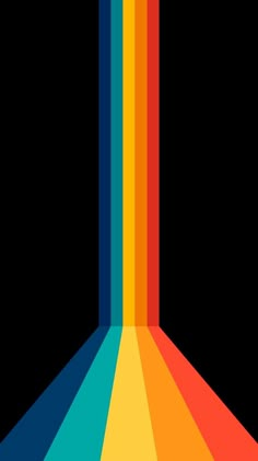 an image of a rainbow colored object that appears to be in the shape of a cone