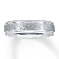 This 5mm wedding band has a textured stripe adding a touch of distinction. The ring is fashioned in 14K white gold. From the Now & Forever® Bridal Collection, this wedding band is available in sizes for men or women. 5mm Wedding Band, Jewelry Questions, Jewelry Advice, Engagement Style, Size 10 Rings, Precious Jewelry, Mens Wedding Bands, Bridal Collection, Metal Jewelry