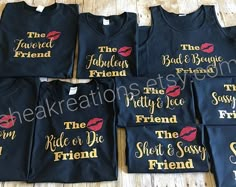 Font Matching, Friend Trip, Birthday Group Shirts, Trip Friends, Friends Trip, Girls Trip Gifts, Squad Outfits