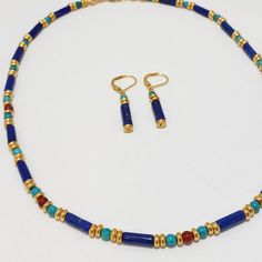 Cleopatra Jewelry, Lapis Jewelry, Beading Jewelery, Egyptian Jewelry, Carnelian Beads, Inspired Jewelry, Creative Jewelry, Beaded Necklaces, Jewelry Business