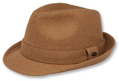 a brown hat is shown on a white background