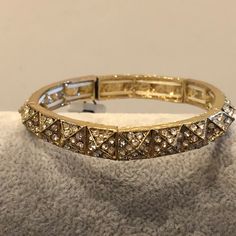 Nwt. Really Nice Gold Tone Bracelet. Bracelet Measures 7” Plus Stretch. This Brand Is Sold At Nordstrom. Check Out Other Items In My Closet! Over 2,000 Items- Mostly Jewelry! Bundle For The Best Discount! ( 20% Off For 2 Or More Items). Questions? Leave A Comment Below! Inv Note- J 3477 Metal Bracelet With Diamond Accents For Parties, Adjustable Diamond Accents Bracelets For Party, Adjustable Diamond Accented Bracelets For Party, Adjustable Bracelets With Diamond Accents For Party, Adjustable Gold Crystal Bracelet With Rhinestones, Gold Crystal Bracelet With Rhinestones, Adjustable, Gold Metal Stretch Bracelet For Parties, Adjustable Gold Crystal Stretch Bracelet, Gold Crystal Bracelet With Diamond Accents For Party