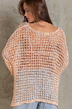 Throw on the Lucky in Love Orange Oversized Crochet Sweater for a cute and easy outfit! Orange crochet shapes this oversized sweater with wide bell sleeves, a boat neckline, and a high-low hem. Pair with flare jeans for a boho look. DETAILS & CARE 55% Polyester, 45% Acrylic. Machine wash cold. Imported. Orange Crochet Sweater, Oversized Crochet Sweater, Crochet Shapes, Orange Crochet, Sheer Cover Up, Boho Pink, Lucky In Love, Boho Look, Sierra Leone