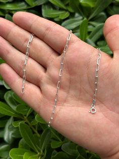 Our 925 Sterling Silver Paperclip Bracelet Chain will up your look. This elegant and functional item is an expertly constructed modern classic. It enhances your wrist with a touch of modern flair and is ideal for any occasion. Today, admire the beauty of sterling silver! ️ Visit my shop for more products https://silvergoldchain.etsy.com Welcome to our collection, which includes the Paperclip Bracelet Chain in 925 Sterling Silver. This contemporary classic is expertly made, providing a stylish an Classic Sterling Silver Paperclip Bracelet With Adjustable Chain, Minimalist Silver Chain Link Paperclip Bracelet, Minimalist Silver Paperclip Bracelet With Delicate Chain, Classic Sterling Silver Paperclip Bracelet With Box Chain, Minimalist Sterling Silver Bracelet With Oval Cable Chain, Dainty Sterling Silver Link Paperclip Bracelet, Sterling Silver Minimalist Paperclip Bracelet Gift, Minimalist White Gold Paperclip Bracelet For Everyday Wear, Minimalist Sterling Silver Paperclip Bracelet Gift