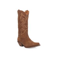 Enjoy classic western design with these Dingo Out West women's suede cowgirl boots.Click this FOOTWEAR GUIDE to find the perfect fit and more! Enjoy classic western design with these Dingo Out West women's suede cowgirl boots. Click this FOOTWEAR GUIDE to find the perfect fit and more! SHOE FEATURES Fashion snip toe Western-style stitchingSHOE CONSTRUCTION Suede upper Polyester lining TPR outsoleSHOE DETAILS Pointed toe Pull-on Foam footbed 2-in. heel 12-in. shaft 13-in. circumference Warning: T Western Suede Boots With Suede Lining, Brown Suede-lined Boots For Rodeo, Western Boots With Suede Lining For Ranch, Western Style Brown Suede Boots, Brown Suede Boots For Ranch, Western Suede Snip Toe Boots, Western Wide Calf Boots For Ranch, Western Wide Calf Boots For Western-themed Events, Suede Round Toe Boots For Western-themed Events