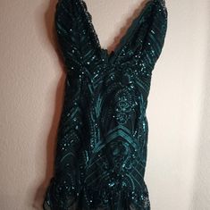 Never Used Pretty Little Things Size 2 Green Sequin Strap Mermaid Mini Dress Vintage Homecoming Dress, Vintage Homecoming Dresses, Long Green Dress, Green Sequins, Homecoming Dress, Little Things, Homecoming Dresses, Green Dress, Homecoming