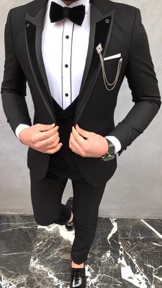 Full Black Suit With Red Tie, Suits For Matric Farewell, Red And Black Suit For Men Quince, Red Homecoming Outfits For Guys, Black And Red Suit For Men Wedding, Red And Black Wedding Suit, Red Prom Men, Suit For Farewell, Black Suit With Red Accents