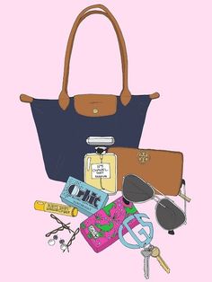 Louis Vuitton Taschen, Longchamp Purse, Preppy Essentials, What's In My Purse, Prep Life, Preppy Life, Preppy Girls, In My Purse