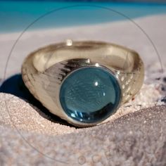 Inspired by the hit television series Mako Mermaids: Island of Secrets, these beautiful rings are carefully handcrafted to resemble those featured in the show. They are made with copper, sterling silver plating, blue cabochon, a little magic, and a whole lot of love. They are exclusive to OceanTails shop and made with only the highest quality materials. Close attention to detail has been obsessed over so that this replica is as accurate to our beloved show as possible while still exhibiting a ce Moon Ring Mako Mermaids, Ocean Inspired Ring, H2o Jewelry, Mermaid Diet, Moon Ring Silver, Ocean Accessories, Sea Ring, Water Jewelry, Mermaid Moon