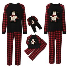 Christmas Matching Pajama Set For Women Xmas Tree Holiday Pjs Red Buffalo Plaid Sleepwear Long Sleeve Jammies Clothes Christmas Pajamas For Family 2022 Funny Family Matching Pajama Set Xmas Deer Holiday Pajamas Sleepwear Cute Elk Pjs Crown the Holidays!MERRY CHRISTMAS Make those holiday photos pop; show up to that slumber party in style; kick back with your better half in extra cute fashion. These matching Christmas jammies are designed to make every moment a jolly affair with a candy cane-inspi Matching Christmas Jammies, Leisure Clothes, Christmas Pajamas For Family, Family Matching Christmas Pajamas, Baby Boy Fall Outfits, Holiday Pjs, Boys Fall Outfits, Family Pjs, Family Matching Christmas