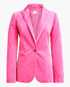 Shop for the Velvet one-button blazer for women. Find the best selection of women womens-categories-clothing-blazers available in-stores and on line. Pink Velvet Blazer, Velvet Blazer Outfit, Petite Trench Coat, Regal Rose, Blazer For Women, Peplum Blazer, Long Puffer Coat, Long Puffer, Velvet Blazer