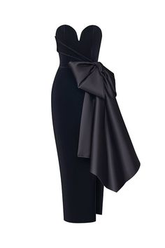 Velvet corset midi dress with bows black 2D010 – RASARIO Robes Glamour, Velvet Corset, Corset Midi Dress, فستان سهرة, Long Midi Dress, Large Bow, Elegantes Outfit, Dress Gown, Glam Dresses