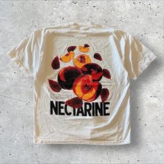 Nectarine Graphic Tee - Fresh Fruit-Inspired Casual Fashion Add a fruity touch to your wardrobe with this vibrant tee featuring a nectarine graphic and bold "NECTARINE" text. Ideal for those who love fruit-inspired fashion. 👕 Material: 100% Cotton 🎨 Design: Nectarine Graphic with Bold "NECTARINE" Text 📏 Sizes: M-3XL ⏳ Custom Creation Time: Please allow 1-2 weeks for production. #NectarineTee #FruitFashion #GraphicTshirt #CasualWear #CustomApparel #UniqueFashion Nectarine, Inspired Fashion, Design Graphique, Fresh Fruit, Custom Creations, Unique Fashion, Custom Clothes, Graphic Tee, Casual Wear