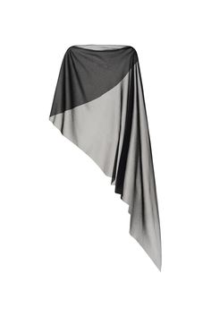 This elegant cape drapes delicately, adding a touch of sophistication to any look. Crafted from premium chiffon, it features an asymmetrical design and see-through fabric, creating a sense of allure and opulence. Elevate your style with this exclusive accessory. Chiffon Draping, Chiffon Poncho, Elegant Cape, Cape Blouse, Fashion Design School, Chiffon Cape, Silk Cape, Mean Blvd, Pattern Inspiration