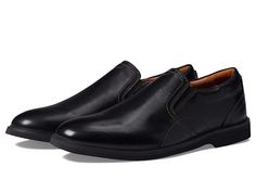 Classic Leather Fitted Slip-ons, Classic Fitted Business Slip-ons, Classic Semi-formal Slip-ons For Spring, Formal Slip-on Slip-resistant Loafers, Elegant Slip-on Dress Shoes With Cushioned Footbed, Classic Slip-resistant Slip-ons For Business, Classic Slip-resistant Plain Toe Loafers, Classic Plain Toe Slip-resistant Loafers, Classic Slip-on Slip-resistant Loafers