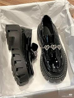 Kawaii Shoes, Hype Shoes, Girly Shoes, New Rock, Platform Loafers