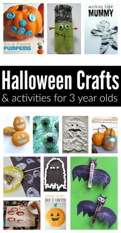 easy halloween crafts and activities for 3 year olds no time for flash cards Halloween Crafts And Activities, Halloween Craft Activities, Halloween Math Activities, Halloween Crafts Preschool, Halloween Sensory, Acorn Crafts, Halloween Games For Kids, Halloween Preschool, Easy Halloween Crafts