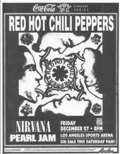 the red hot chili peppers concert poster