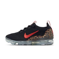 [DH4090-001] Womens Nike AIR VAPORMAX 2021 FLYKNIT 'LEOPARD' WHY PURCHASE FROM US? Free shipping on most orders within the US Always 100% authentic We ship within 24 hours (not including weekends or holidays) All items ship from our facilities in the US (New Jersey & Florida) All sizes are quoted in US sizes Your order will ship via USPS or UPS with a traceable tracking number Quick response to customer inquires High feedback score Ship all items in secure packaging International shipping offere Nike Air Vapormax 2021 Fk, Vapormax Flyknit, Cute Sneakers, Air Vapormax, Black Shoes Women, Hot Sneakers, Nike Air Vapormax, Nike Shoes Women, Nike Store