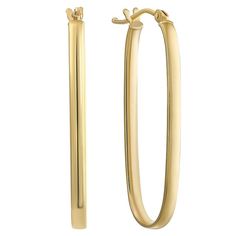 Spruce up your jewelry collection with these 10k gold Taylor Grace oval hoop earrings. Spruce up your jewelry collection with these 10k gold Taylor Grace oval hoop earrings. FEATURES Length: 29 mm Backings: click-it Nickel free Metal: 10k gold Finish: polished Packaging: boxed Size: One Size. Gender: female. Age Group: adult. Classic Oblong Hoop Earrings, Yellow Gold Oblong Hoop Earrings, Elegant Yellow Gold Oblong Hoop Earrings, 10k Gold, Gold Finish, Jewelry Earrings Hoops, Jewelry Collection, Hoop Earrings, Jewelry Earrings