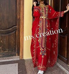 Trendy Fashion Sale!! Red Moroccan Dubai Kaftan Farasha Abaya wedding Fancy Long Gown Dresses, Womens Dresses Red Maxi Dress For Eid Wedding, Red Maxi Dress For Wedding And Eid, Traditional Maxi Dress For Eid Wedding, Floor-length Gown With Dabka Work For Traditional Ceremonies, Traditional Dabka Maxi Dress For Wedding, Traditional Dabka Gown For Eid Ceremonies, Long Sleeve Wedding Kaftan For Festivals, Party Floor-length Abaya With Zari Work, Wedding Kaftan With Zari Work And Long Sleeves