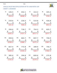 the worksheet for adding multiple digit numbers to two digit digits in one place