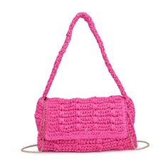 Urban Expressions Anika Crossbody 840611124630 View 1 | Hot Pink Trendy Summer Straw Bag With Detachable Strap, Spring Woven Crochet Crossbody Bag, Chic Braided Straw Bag For Day Out, Spring Crochet Crossbody Bag With Braided Handles, Chic Crochet Bag With Detachable Strap For Vacation, Chic Braided Bag For Day Out, Trendy Straw Shoulder Bag With Detachable Strap, Chic Braided Shoulder Bag For Spring, Spring Straw Crossbody Bag With Detachable Strap