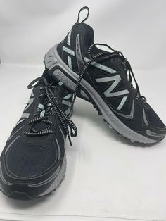 WOMENS SIZE 9 D NEW BALANCE 410v5 ALL TERRAIN RUNNING ATHLETIC SHOES BLACK and LIGHT GREEN Condition is preowned but in excellent used condition. New Balance Womens, New Balance Sneaker, Shoes Black, Black Green, New Balance, Black Shoes, Light Green, Athletic Shoes, Womens Sizes