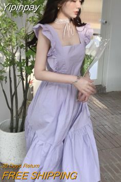 Retro Party Outfit, Princesscore Dress, Y2k Outfits Dresses, Dress For Women Party, Fairycore Cottagecore, Elegant Midi Dress, Midi Dress For Women, Dress Korean, Elegant Midi Dresses