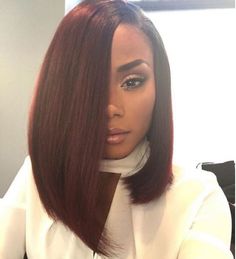 Hair Colorful, Long Bobs, American Hairstyles, Summer Haircuts, Long Bob Hairstyles, Auburn Hair, African American Hairstyles, Hair Weave, African Hairstyles