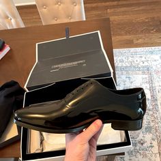 Never-Worn Suitsupply Patent Leather Dress Shoe. Still In Original Packaging. Patent Leather Dress, Dress Shoe, Shoes Color, Leather Dress, Shoes Men, Leather Men, Derby, Patent Leather, Dress Shoes Men