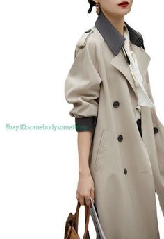 Luxury Womens Trench Coat Jacket Spring Autumn Temperament Casual Trench Coat Sz   Color:Beige Size:S-2XL Material:polyester       Payment 1. Payment must be made within 7 days of auction closing (Unpaid dispute will automatically open when item is not paid in 7 days). 2. PLEASE NOTE: SHIPPING&HANDING DOES NOT INCLUDE DUTIES, LOCATL TAXES OR ANY OTHER IMPORTATION FEES. 3. Please list your special requests (color, packages, value of declaration, etc.) in the EBAY NOTES SECTION when you make payme Fall Workwear Windbreaker With Button Closure, Khaki Windbreaker For Workwear In Fall, Fall Windbreaker With Button Closure For Work, Spring Workwear Windbreaker With Stand Collar, Stand Collar Windbreaker For Work In Spring, Spring Windbreaker For Workwear With Stand Collar, Spring Windbreaker For Work With Stand Collar, Oversized Long Sleeve Windbreaker For Work, Oversized Windbreaker For Spring Workwear