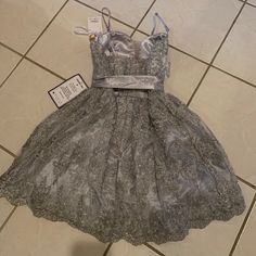 Reposhing This Item I Purchased From @Clintont. I Bought For My Daughter From Kids. But It Is Big For Her. It Is Lovely Dress Never Worn With Tag. Size 4 Or 5 Fit Perfect. Questions? Leave A Comment Below! Gray Fitted Dress For Party Season, Fitted Gray Dress For Party Season, Gray Lace Dress For Formal Occasions, Elegant Gray Mini Length Dress, Gray Fitted Holiday Dresses, Gray Lace Evening Dress, Elegant Macy's Dress For Party, Macy's Fitted Spring Dresses, Gray Mini Length Dresses For Evening