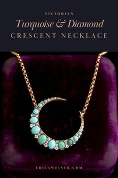 The crescent moon shape has been employed in jewelry design since time immemorial. The Victorians had a fascination with astronomy and were especially taken with the ever-changing lunar phases. We offer antique jewelry sourced with the utmost care. All of our jewelry is one-of-a-kind, check out our collection today! Celestial Crescent Gemstone Jewelry, Celestial Crescent Gemstone Necklace, Lunar Phases, Crescent Necklace, Necklace Antique, Moon Shape, Antique Necklace, Moon Shapes, European Cut Diamonds