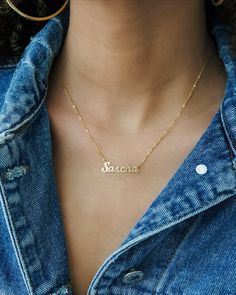 This elegant nameplate necklace is a thoughtful and stylish gift for yourself or a loved one. Crafted from high-quality sterling silver, it features a delicate cable chain with a customized nameplate pendant. Choose any name or word to be beautifully engraved, making it uniquely yours. Key Features: Personalized: Customize with your name, a loved one's name, or a meaningful word. (9 characters max) Materials: Available in sterling silver, gold-plated, or rose gold plated silver. Versatile: Perfe Dainty Rose Gold Nameplate Necklace, Rose Gold Sterling Silver Nameplate Necklace, Dainty Sterling Silver Name Necklace, Tarnish Resistant, Valentine's Day Silver Gold-plated Name Necklace, Customizable Necklace, Personalized Rose Gold Tarnish-resistant Name Necklace, Gold Jewelry Gift, Mini Classic, Nameplate Necklace