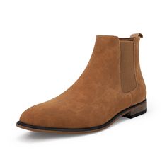 PRICES MAY VARY. 【Feature】Fashion Chelsea boot for men, premium faux suede upper, wrinkle resistant, ankle high, stacked low heel, more elegant and fashionable on your feet! 【Comfort】Mens dress western boot, elastic band for easy on and off; durable rubber sole and 2-layered synthetic insole supply you with a comfort and stable walking feeling 【Match】This chic martin boot goes well with your casual pants, overalls, jacket,wind coat, suit and jeans, create your stylish and elegant look 【Occasion】 Preppy Style Aesthetic, Chelsea Boots Casual, Mens Chelsea Boots, Shoes Preppy, Botas Western, Semi Formal Shoes, Dress Boot, Botas Chelsea, Mens Skate Shoes