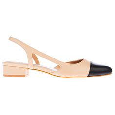 BCBGeneration Tillie Cap-Toe Slingback Heeled Sandal - 22261095 | HSN Chic Closed Toe Slingback Sandals Medium Width, Chic Closed Toe Slingback Sandals With Contrasting Heel, Spring Open Toe Slingback Pumps With Contrasting Heel, Chic Medium Width Closed Toe Slingback Sandals, Slingback Sandals With Contrasting Heel Counter, Summer Workwear Slingback Pumps Medium Width, Summer Workwear Medium Width Slingback Pumps, Summer Ankle Strap Slingback Pumps For Work, Chic Slingback Sandals With Contrasting Heel Counter