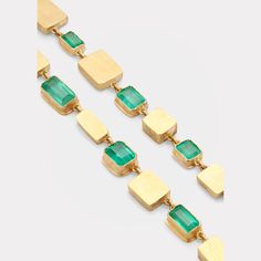 Judy Geib, Box Necklace, Colombian Emeralds, Gold Box, Necklace Box, Bergdorf Goodman, Made In Usa, Emerald, Dangle Earrings