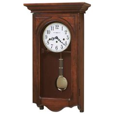 an old fashioned grandfather clock with pendulums on the front and sides, isolated against a white background