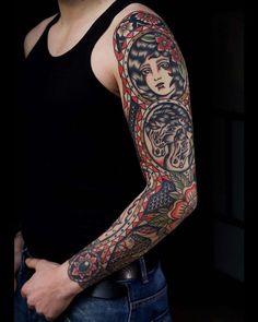 Sleeve Filler Ideas, Tattoo Sleeve Filler Ideas, Traditional Tattoo Sleeve Filler, Filler Tattoo Designs, Traditional Tattoo Filler, Tattoo Filler Ideas, Filler Tattoos, American Traditional Sleeve, Sleeve Filler