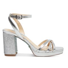 Betsey Johnson Womens Silver 1/2" Platform Strappy Metallic Blend Rhinestone Padded Zhara Square Toe Block Heel Buckle Dress Sandals Size 11. Heel Height 3.5” Brand New In Box. Block Heel Sandals With Rhinestones, Synthetic Sandals With Rhinestones And Block Heel, Closed Toe Synthetic Sandals With Rhinestones, Synthetic Closed Toe Sandals With Rhinestones, Rhinestone Block Heel Sandals For Spring, High Heel Synthetic Sandals With Rhinestones, Spring Sandals With Rhinestones And Block Heel, Spring Rhinestone Sandals With Block Heel, Synthetic Sandals With Rhinestones And Ankle Strap