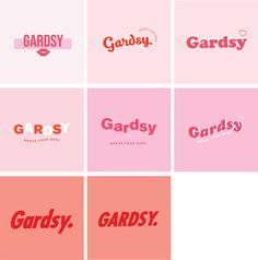 six different types of logos with the words gadsy, gadsy and gadsy on them