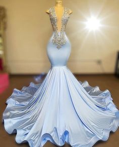 Diamond Prom Dresses, Blue Prom Gown, Mermaid Prom Gown, Gorgeous Prom Dresses, Prom Girl Dresses, Senior Prom Dresses, Classy Prom Dresses, Stunning Prom Dresses, Dress Idea