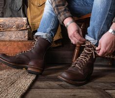 Whether you're walking the fields, or rounding up the herd, you need a boot that can endure the punishments of day-to-day work. White's Farmer-Rancher has set the standard for mechanics, mill-workers, and anyone who demands a boot that can last as long as they can. Model 375-MV Handsewn Stitchdown Construction Rebuildable/Resoleable 8" full grain water-resistant leather upper. Leather midsole and shank. Mini-Vibram® sole. Built on the original 4811 Arch-Ease® last (call for special order widths) Rustic Outdoor Work Boots With Reinforced Toe, Rustic Waterproof Boots With Reinforced Toe For Fall, Rustic Boots With Reinforced Toe For Outdoor Work, Rustic Boots For Outdoor Work In Fall, Rustic Reinforced Toe Moto Boots For Fall, Rustic Moto Boots With Reinforced Toe For Fall, Rugged Sturdy Boots For Outdoor Work, Sturdy Rugged Boots For Outdoor Work, Sturdy Outdoor Boots