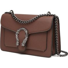 Our Small Crossbody Purses For Women Features A Simple Lychee Leather Texture, And The Flap Of The Shoulder Bag For Women Is Adorned With Two Mermaid Patterns, Adding A Touch Of Individuality. The Gorgeous Texture Of The Small Purses For Women Will Make You Stand Out In The Crowd, Perfectly Combining Flamboyance And Casual Style. Measuring 10.04" X 5.51" X 3.35", This Fashionable Clutch Purses For Women Has 2 Open Compartments, 1 Zippered Compartment, 1 Front Pocket, And 1 Back Pocket, With A Ma Evening Bags With Metal Hardware In Brown, Brown Evening Bags With Metal Hardware, Brown Clutch Bag With Metal Hardware, Brown Crossbody Bag With Silver-tone Hardware, Brown Crossbody Evening Bag With Gold-tone Hardware, Brown Evening Bag With Detachable Strap, Textured Leather Brown Clutch Shoulder Bag, Brown Textured Leather Flap Bag For Evening, Cognac Rectangular Shoulder Bag With Silver-tone Hardware