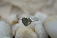 This is the perfect option for those who like cool, unique jewelry and the luxury, shine of silver. This ring is well made, cute and/or elegant in design, and very desirable. The size of the ring is 5. This ring is decorated with a heart and cz. The heart is about 1/4'' x 1/4''. ♥ Age/era: Circa 1970s - 1980s. ♥ There is a hallmark: SL.925. ♥The ring has one cz lost. Every one interested in the jewelry should remember that he or she must like their jewelry- not just at first sight.... but for al Vintage Minimalist Wedding, Art Deco Jewelry Vintage, Vintage Jewelry Art, Art Deco Necklace, He Or She, Hanging Earrings, Deco Jewelry, Blue Chalcedony, Art Deco Jewelry