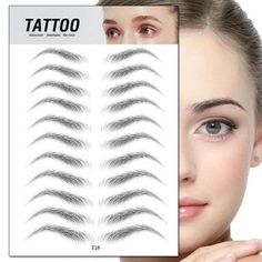 Brow Embroidery, False Eyebrows, Fake Eyebrows, Eyebrow Embroidery, Sparse Eyebrows, Eyebrow Grooming, Daily Makeup Routine, Eyebrow Enhancer