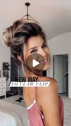 How To Wear A Claw Clip, How To Put Hair Up With Claw Clip, Hairclip Hairstyles Long Hair, Claw Clip Hairstyles Long Hair, Easy Buns, Hair At Night, Clip Bun, Leg Exercise