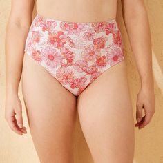 Refresh your beach wardrobe with this High-Waist Bikini Bottom from Shade & Shore™. The full-coverage swim bottom is made from soft, stretchy fabric with comfy lining for comfortable wear in and out of the water. Adorned with a multicolor floral print for tropical flair, it's tailored in a high-rise silhouette and features a pull-on design with elastic at the leg openings. Shade & Shore™: Made for the sun & fit for fun. Fitted Swim Skirt For Vacation, Brief Bottoms For Summer Beach Party, Beach Party Brief Bottoms For Summer, Fitted Brief Swimwear For Vacation, Beachwear Swimwear With Wide Waistband For Swimming, Summer Tankini With Wide Waistband For Pool, Pool Tankini With Wide Waistband, Stretch Bottoms For Sunbathing On Vacation, Spring Brief Bottoms For Beach Party