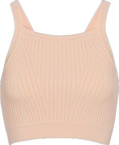 Spring Ribbed Crop Top With Medium Support, Seamless Fitted Elastane Crop Top, Fitted Seamless Elastane Crop Top, Fitted Elastane Crop Top With Seamless Construction, Pink Elastane Crop Top, Pink High Stretch Cropped Tops, High Stretch Cropped Pink Tops, High Stretch Pink Cropped Tops, Spring Seamless Crop Top